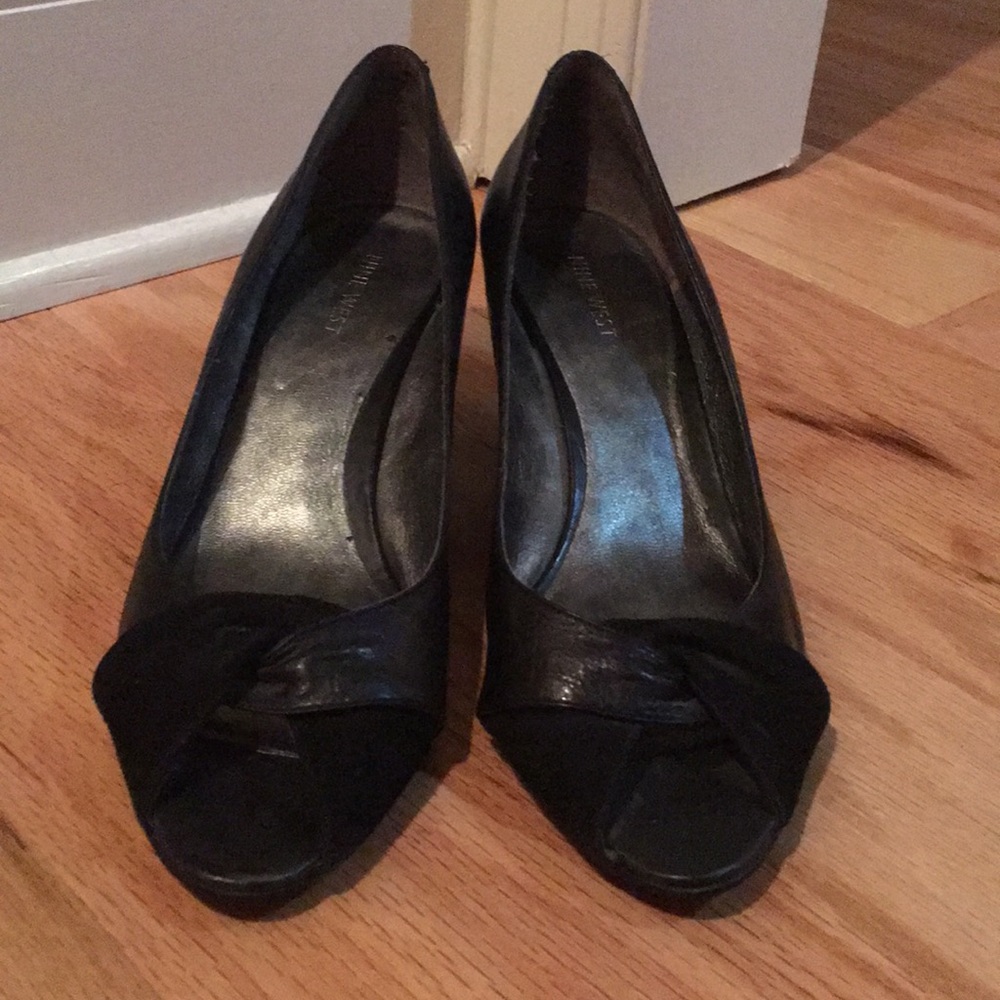 Black Nine West Wedge Pumps
